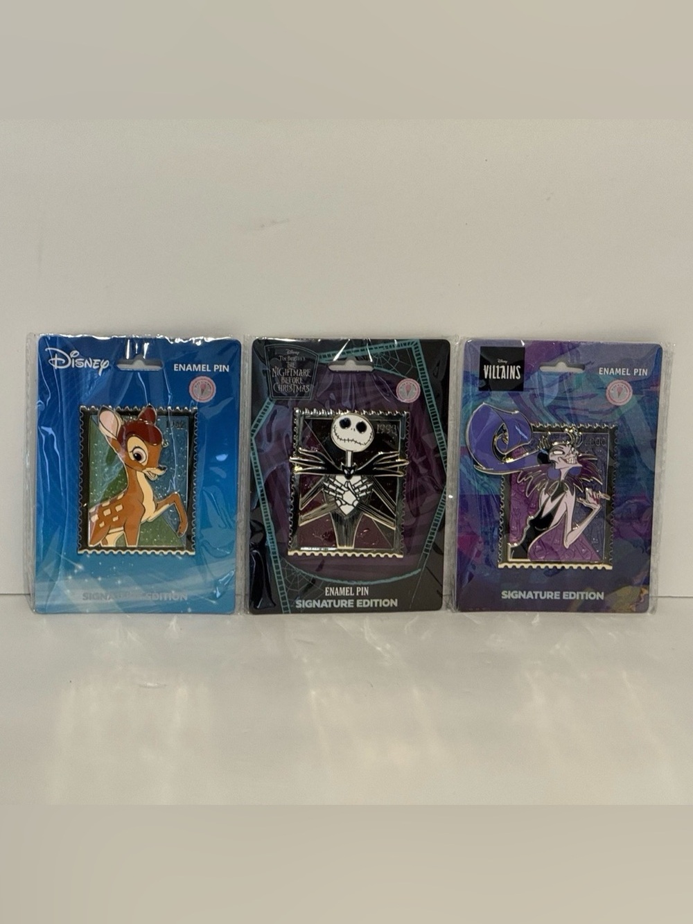 PALM Disney Royal Stamp Wave 5 Jack Skellington Bambi Yzma Jumbo Pins In Hand